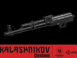 AK74 Receiver Low-poly 3D model