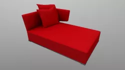 Amoenus sofa Set2 Emmett Red Low-poly 3D model