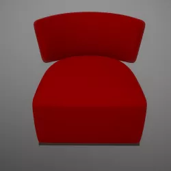 Amoenus soft Antonio Citterio Emmett Red Low-poly 3D model