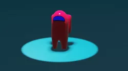 Amongus character Low-poly 3D model