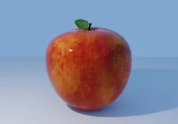 Apple Fruit Low-poly 3D model