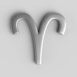 Aries Sign 3D model