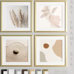 Art Frame B14 Low-poly 3D model