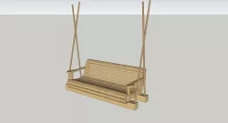 banc suspendu  3D model