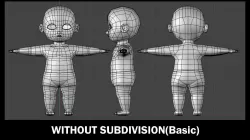 Basic Human Child Boy Nice Topology Low-poly 3D model