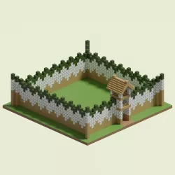 Birchwood Walls 3D model