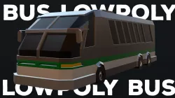 Bus - lowpoly Low-poly 3D model