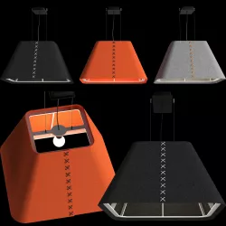 BuzziSpace BuzziShade Square Ceiling Lamp 3D model
