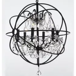 Calderdale 6-Light Unique  Statement Globe Chandelier  3D model