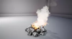 Campfire Low-poly 3D model