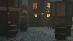 cartoon street Low-poly 3D model