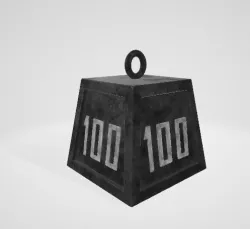 cast iron weight 3D model