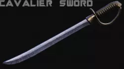 Cavalier Sword Low-poly 3D model