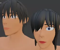 Character Male AND Female Low-poly 3D model
