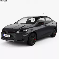 Chevrolet Onix Plus Redline CN-spec sedan 2019 3D model