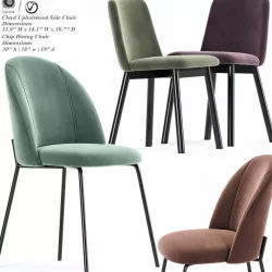 Cloyd And Chip Dining Chair 3D model