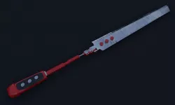 Cyberpunk Sword Low-poly 3D model