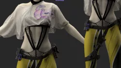 DAZ FEMALE OUTFIT 3D model