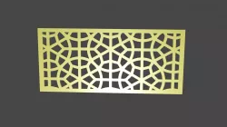 Decoration grid for CNC Low-poly 3D model Low-poly 3D model