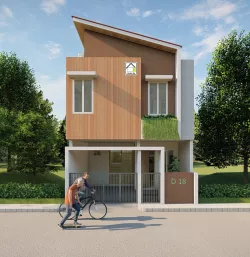 DESAIN RUMAH 6x10 SPLIT LEVEL 3D model
