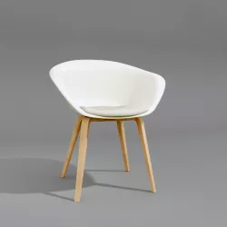 Designer curved chair 3D model