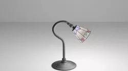 desk and wall lamp Low-poly 3D model