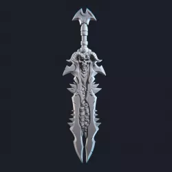Devil sword Fantasy Big Swords  3D model