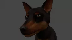 DFOX-009 Rigged Fox 3D model