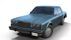 Dodge Diplomat 1980 Low-poly 3D model
