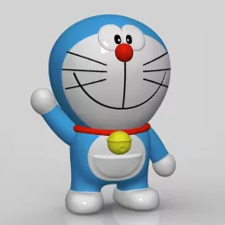 Doraemon Low-poly 3D model