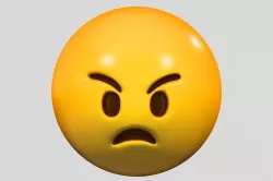 Emoji Angry Face 3D model