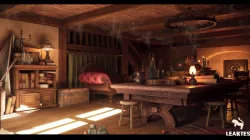Fantasy Interior Environment - Unreal Engine 4 Low-poly 3D model