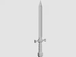Fantasy  or Anime Sword 3D model