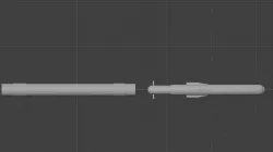 FGM-1 NLOS Stage 1 Low-poly 3D model