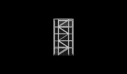 FIRE ESCAPE LADDER 3D model