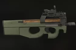 FN P90 Low-poly 3D model