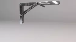 Foldable Stainless Steel Multipurpose Bracket 3D model