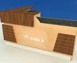 Font Desk Table Design 3D model