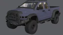 Ford Pickup Truck - Full interior Design - 4K Textures 3D model