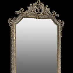 French 19th Century Louis XVI Style Giltwood Classical Mirror 3D model