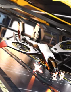 Futuristic Attack Helicopter 3D model