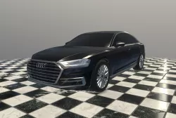 game A8 car Low-poly 3D model