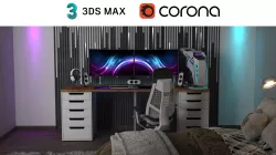 Gaming room 3D model