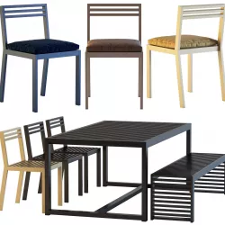GANDIABLASCO DNA Chair and Table 3D model