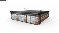 Garage Low-poly 3D model
