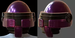 Gas mask helmet 3d model scifi Low-poly  Low-poly 3D model