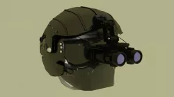 Gentex Alpha 900 Helicopter Helmet 3D model