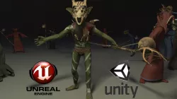 Goblin shaman Low-poly 3D model
