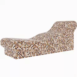Hamam lounger tiled with mosaic tiles 3D model