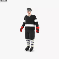Hockey Player 3D model
